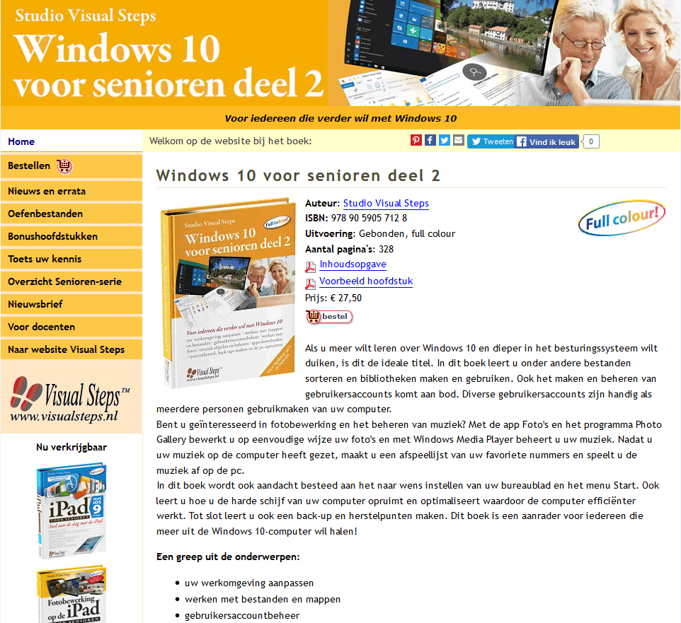 Windows 10 Voor Senioren Deel 2 Van Visual Steps